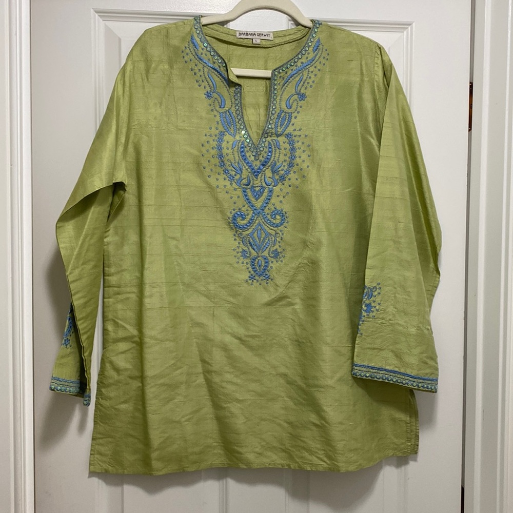 Barbara Gerwit, embroidery tunic size L